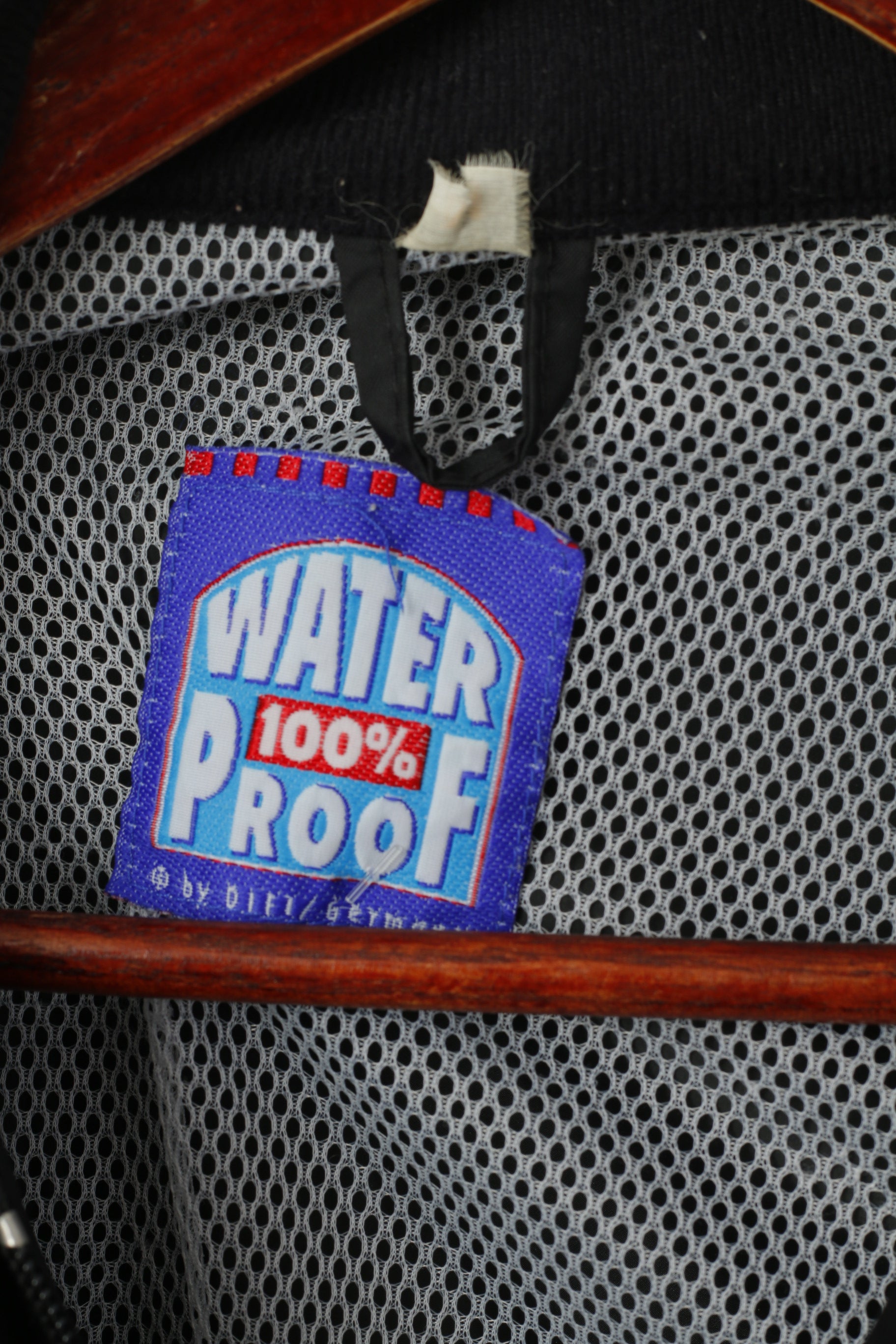 Motoline Men L  Jacket Black Nylon Waterproof  Scotchlite 3M Full Zipper Motorbike Top