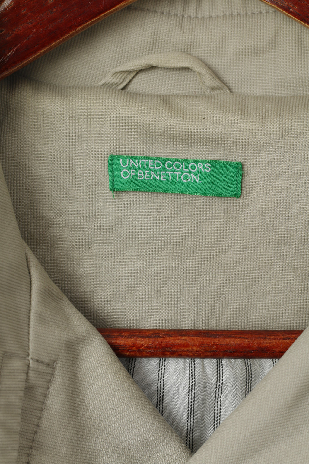 United Colors Of Benetton Femmes 38 XS Veste Beige Double Boutonnage Haut Classique
