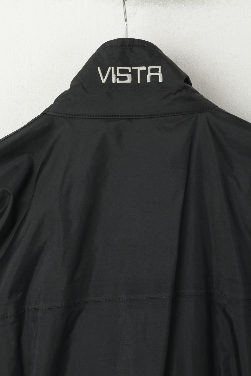 Motoline Men L  Jacket Black Nylon Waterproof  Scotchlite 3M Full Zipper Motorbike Top