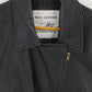 Miss Joy Women 44 Jacket Black  Ramones Leather Full Zipper Vintage Biker Top