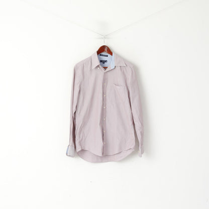 Gant Camicia casual da uomo M. Top a maniche lunghe con vestibilità EZ in popeline lungo da spiaggia in cotone blu