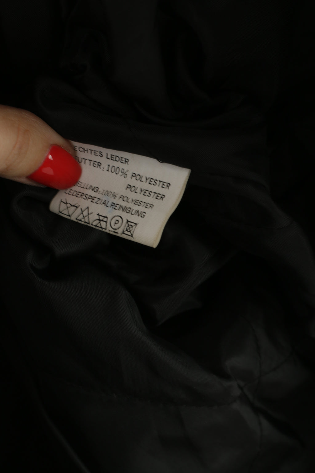 Miss Joy Veste de motard vintage en cuir noir Ramones pour femme 44 avec fermeture éclair complète