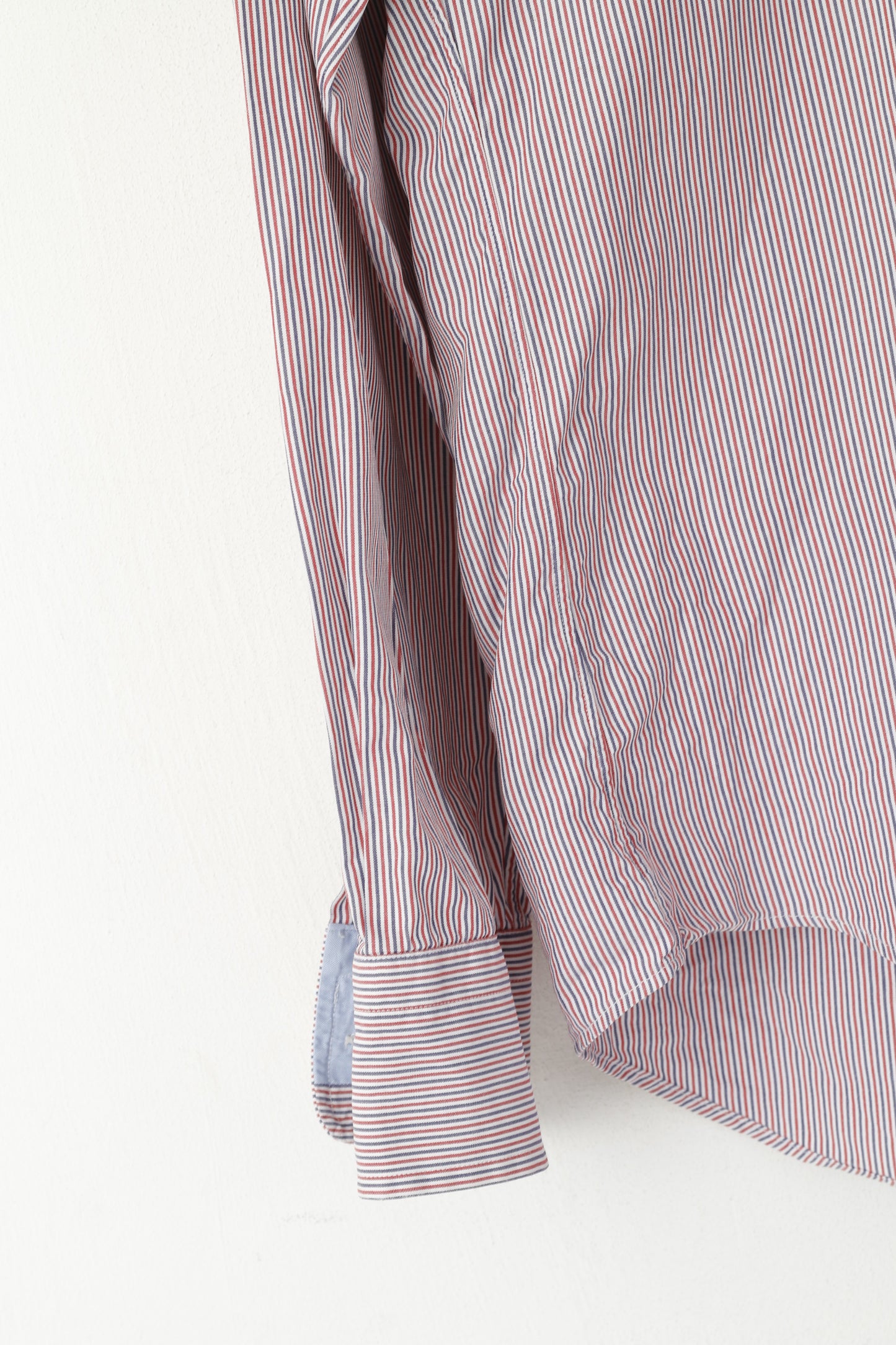 Gant Camicia casual da uomo M. Top a maniche lunghe con vestibilità EZ in popeline lungo da spiaggia in cotone blu