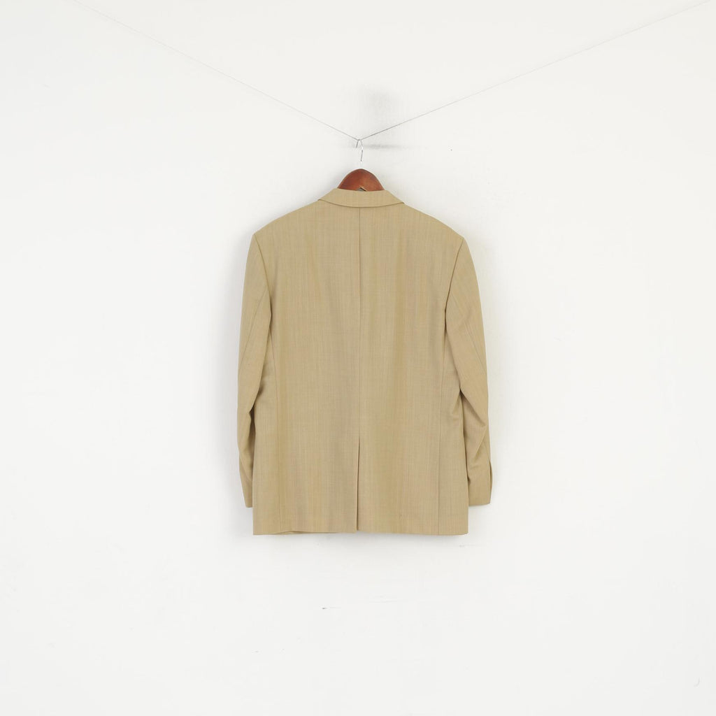 Benvenuto Men 25 40 Blazer Camel Wool Vintage Single Breasted Jacket