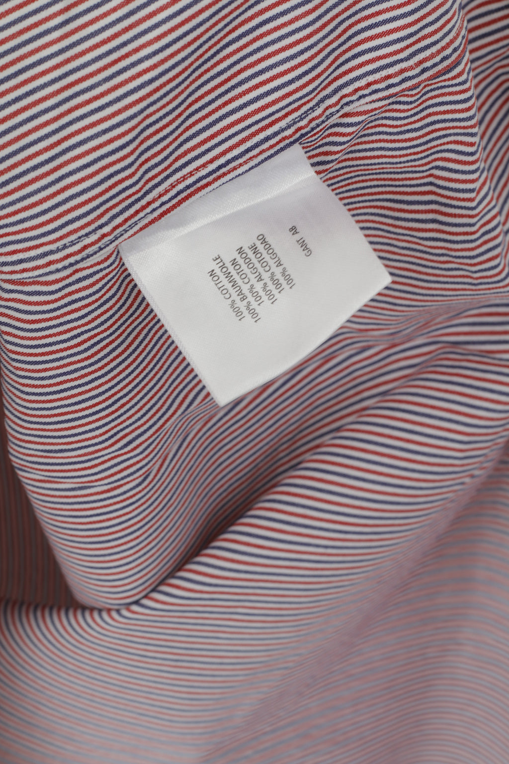 Gant Camicia casual da uomo M. Top a maniche lunghe con vestibilità EZ in popeline lungo da spiaggia in cotone blu