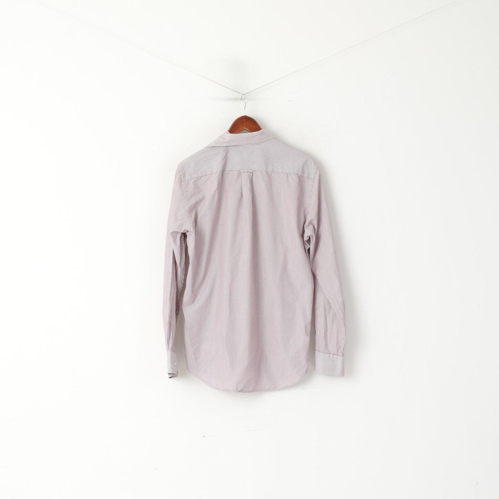 Gant Camicia casual da uomo M. Top a maniche lunghe con vestibilità EZ in popeline lungo da spiaggia in cotone blu