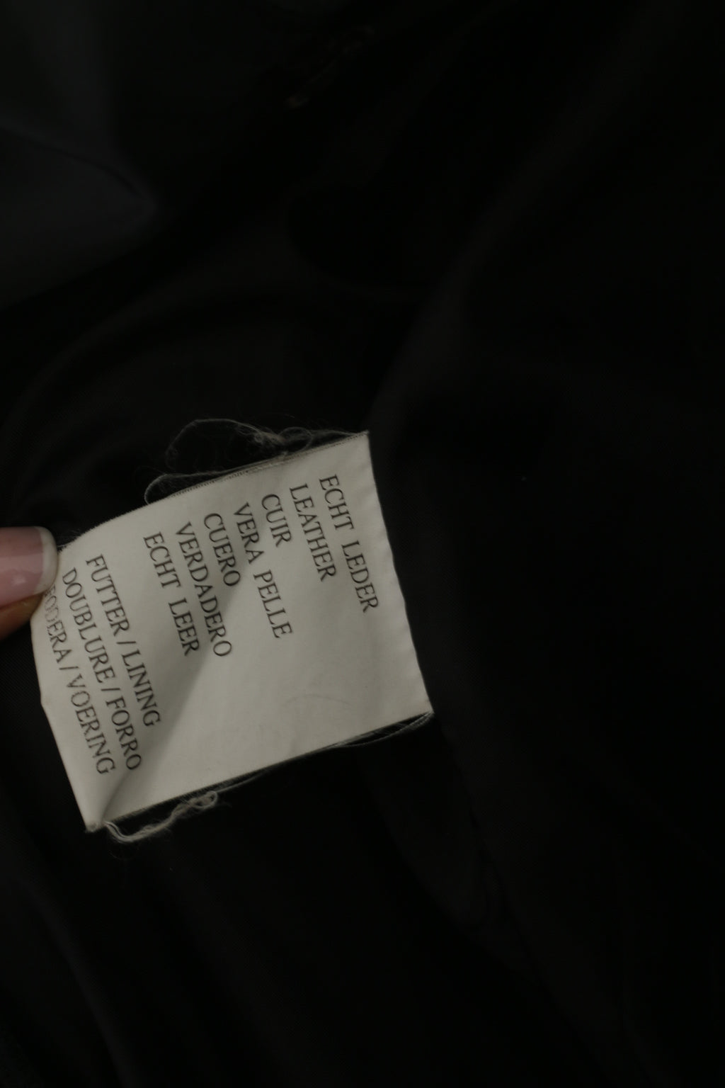 Vintage Men M Jacket Black Leather Soft Classic Full Zipper Shoulder Pads Top