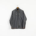 G-STAR Raw Men XXL (L) Veste Gris Coton Fermeture Éclair Complète Brodée Haut Décontracté