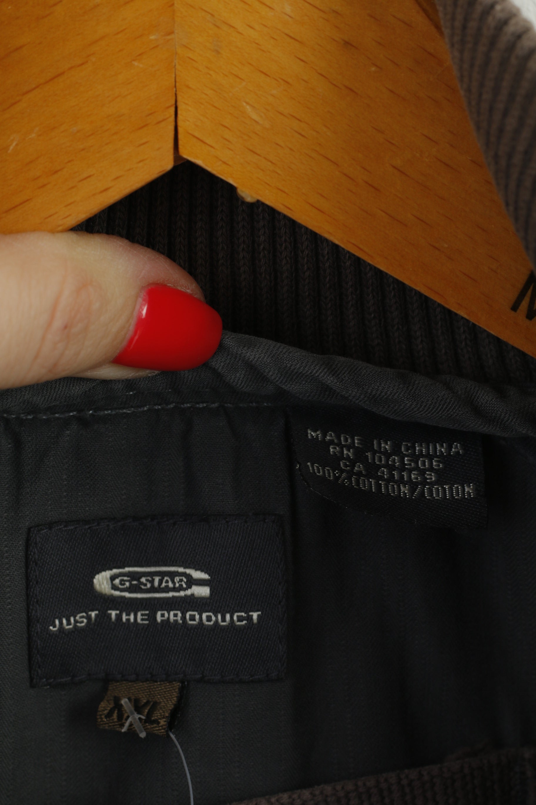 G-STAR Raw Men XXL (L) Jacket Grey Cotton Full Zipper Emroidered Casual Top