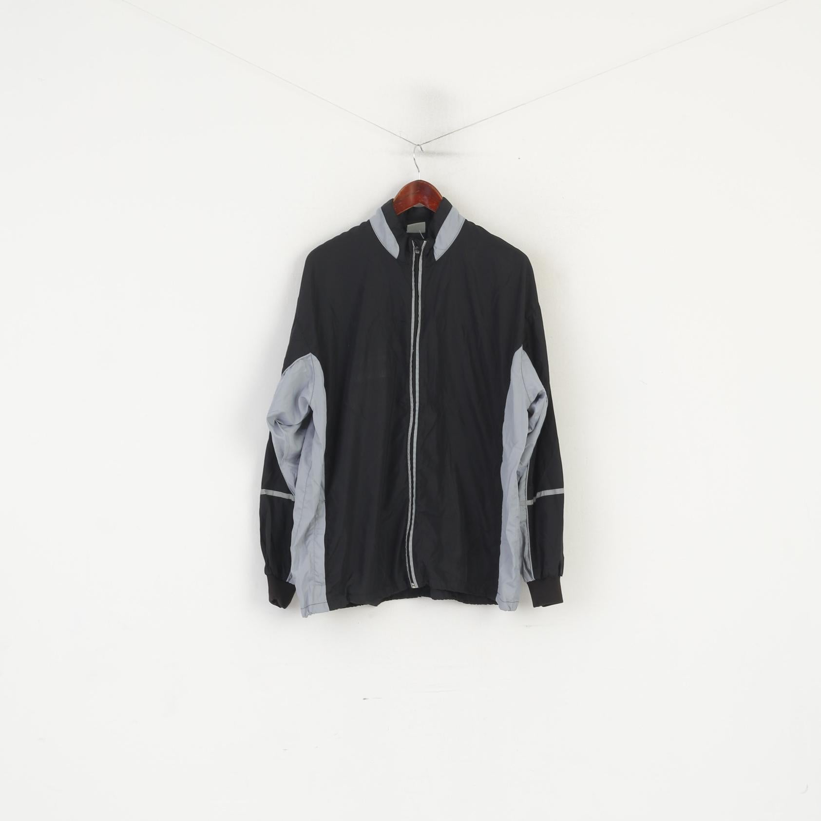 Cap The Vision Men L Veste Noir Sportswear Søværnets Sergent Full Zip Top