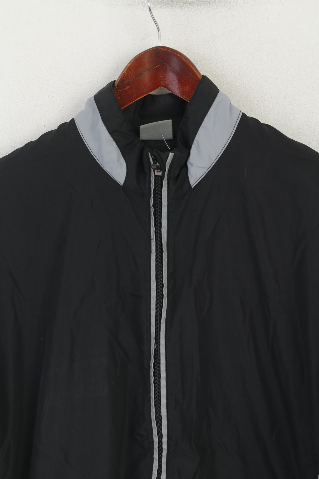 Cap The Vision Men L Veste Noir Sportswear Søværnets Sergent Full Zip Top
