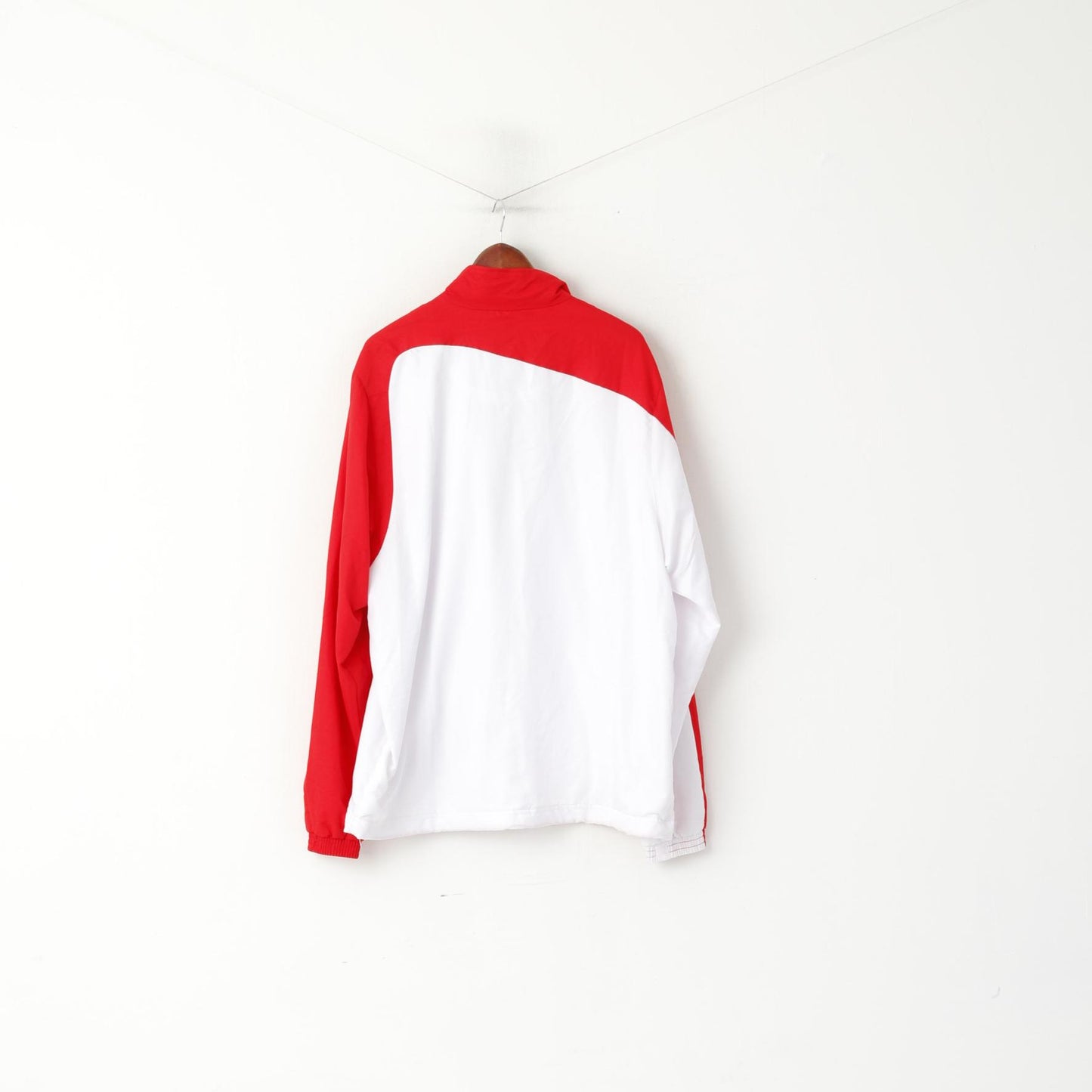 Erima Men 48/50 XL Sweatshirt red White FC Koln Football Full Zipper Track Top Jacket