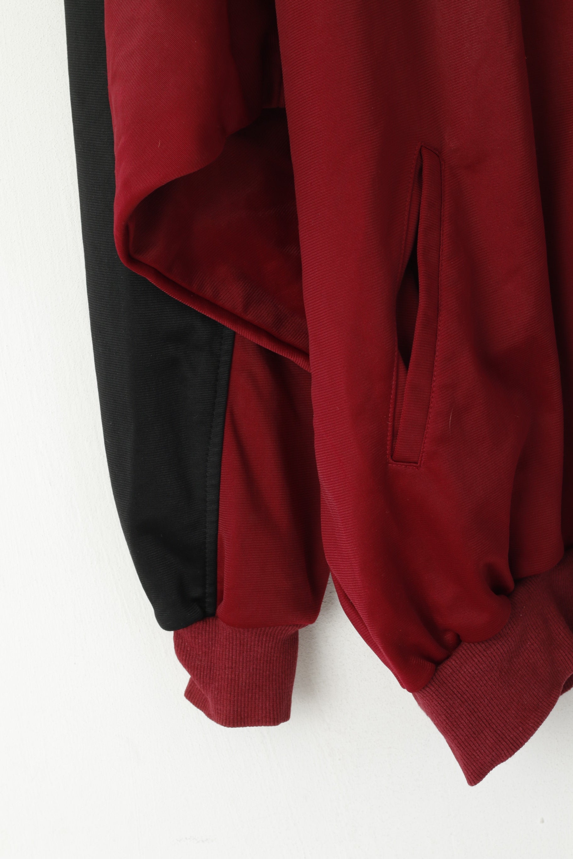 Escargot Men M Sweatshirt Maroon Vintage Colorado Shiny Zip Up Retro Top