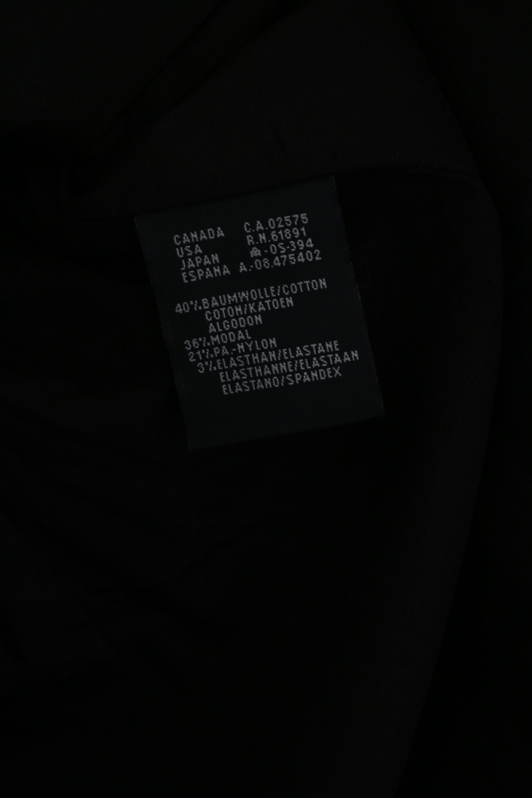 Giacca Escada Sport da donna 40 M Giacca monopetto con colletto rialzato in velluto a coste nero