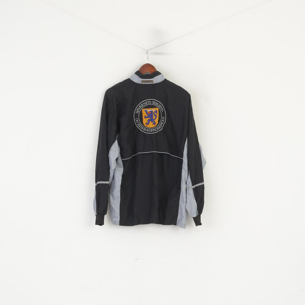 Cap The Vision Men L Veste Noir Sportswear Søværnets Sergent Full Zip Top