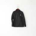 Lotto Veste pour homme en nylon noir imperméable avec capuche cachée