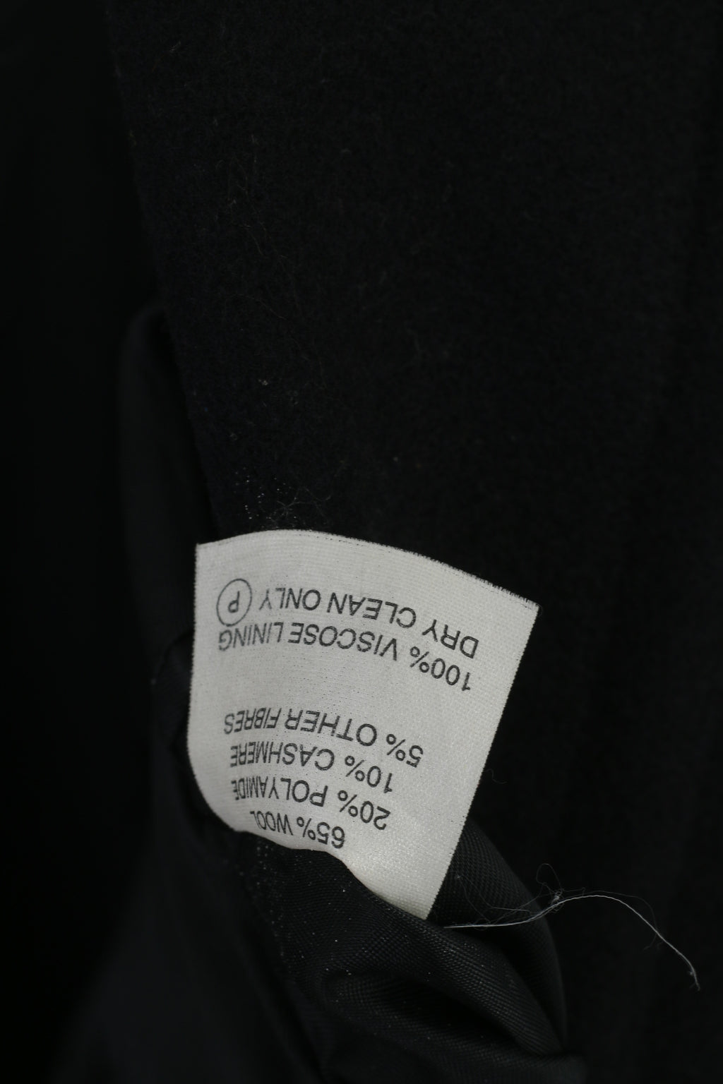 David Moss Colection Men S (M) Coat Navy Vintage Wool Cashmere Blend Belted Overcoat