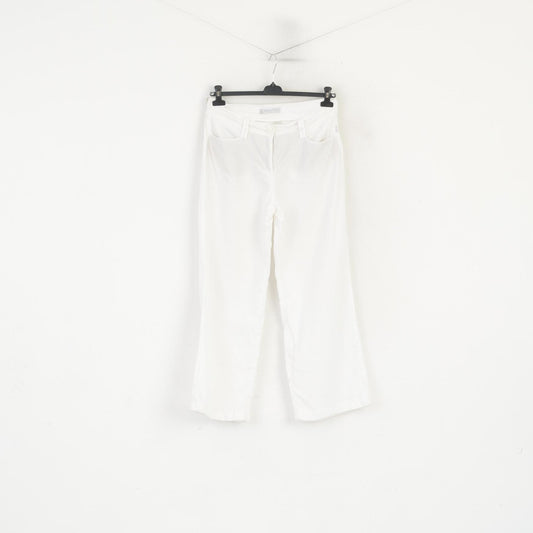 BRAX Femme 16 32/32 42 Pantalon Blanc 100% Lin Marina Pantalon d'Été