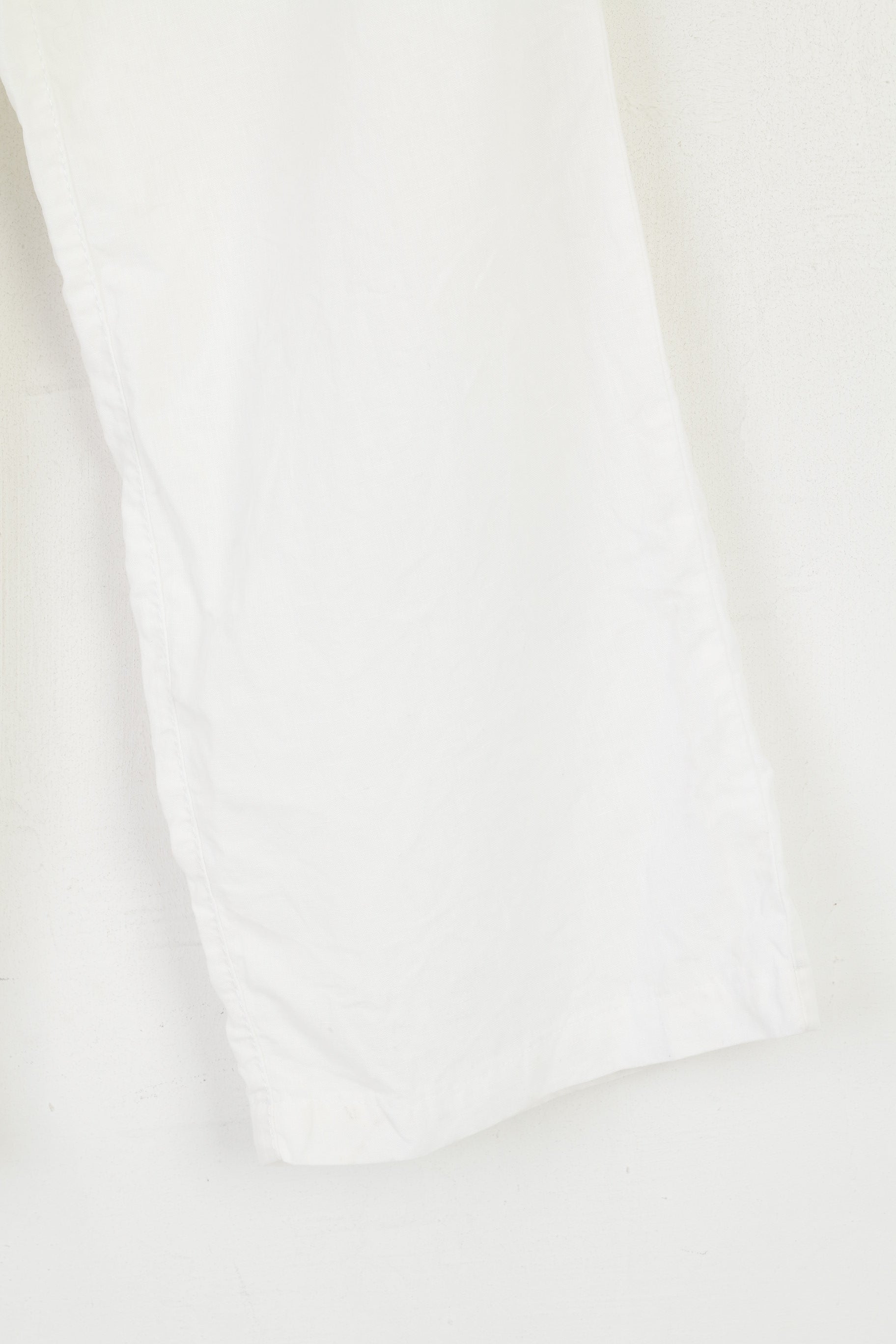 BRAX Femme 16 32/32 42 Pantalon Blanc 100% Lin Marina Pantalon d'Été