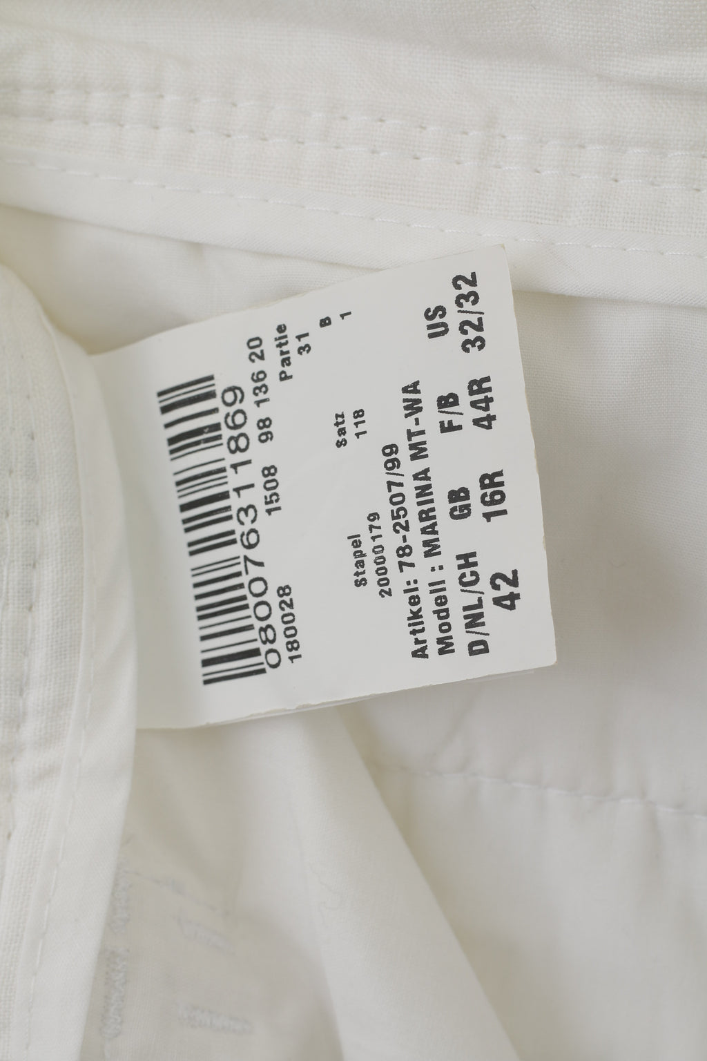 BRAX Women 16 32/32 42 Trousers White 100% Linen Marina Summer Pants