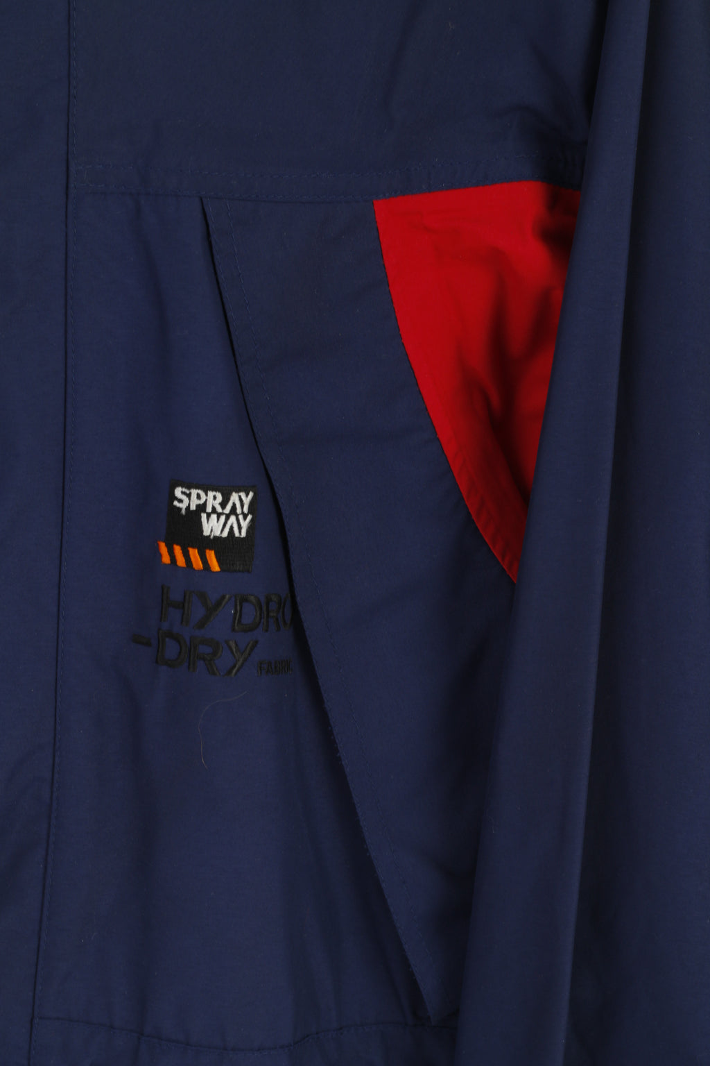 Spraway Men S Jacket Navy Hydro-Dry Nylon Outdoor Hooded Rain Top