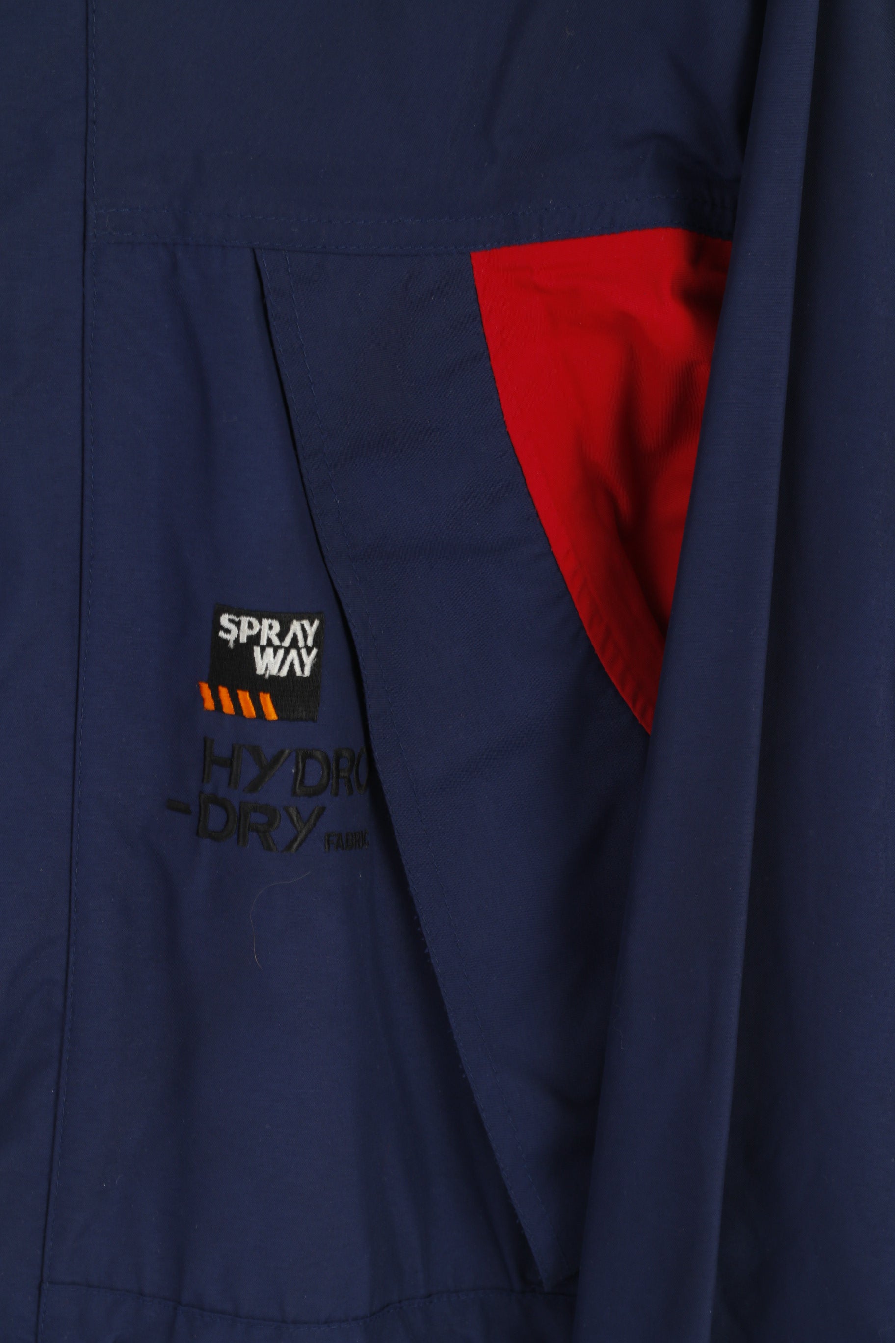 Spraway Men S Jacket Navy Hydro-Dry Nylon Outdoor Hooded Rain Top