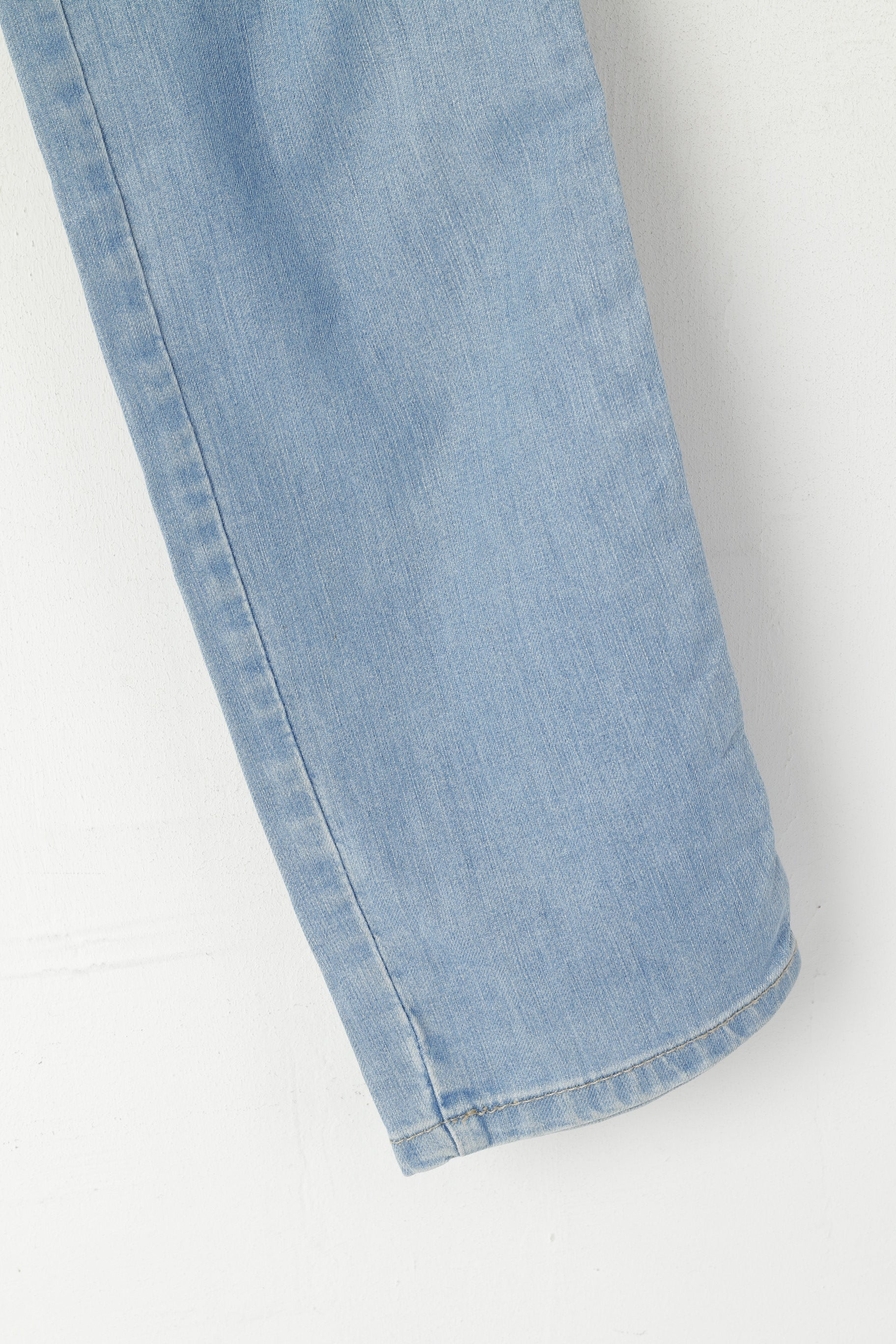 Trussardi Jeans Women 27 Trousers Blue Cotton Stretch Straight Leg Italy Pants