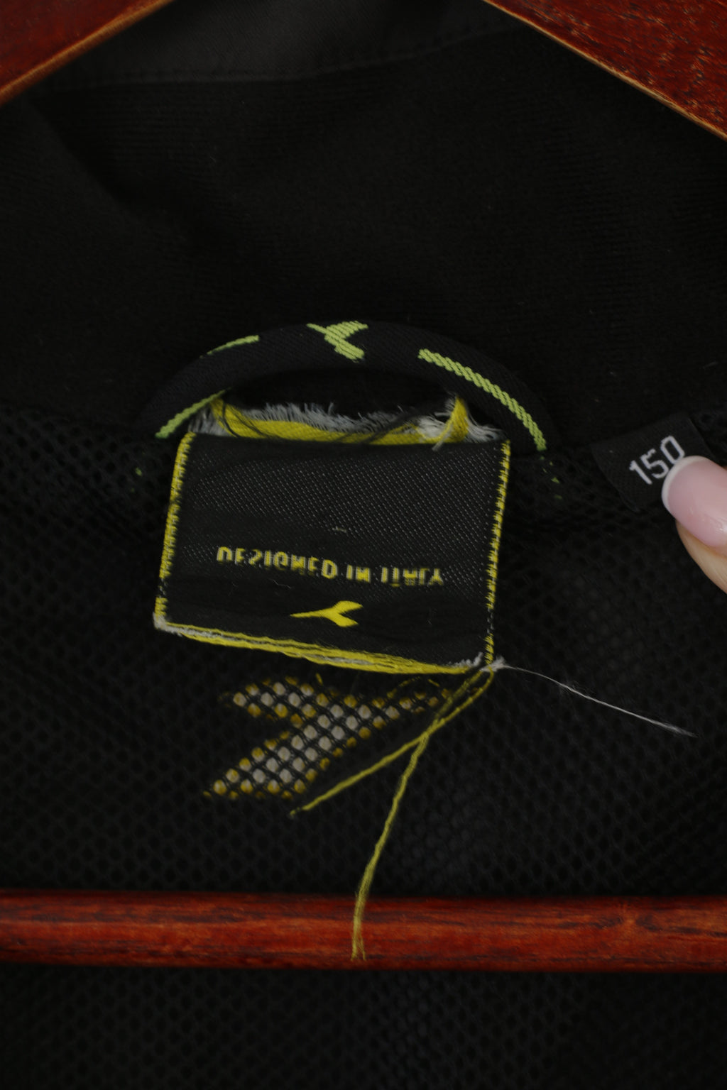 Veste Diadora Stal Kameratene Boys 150 Noir Col Zip Sportswear Haut Norvège