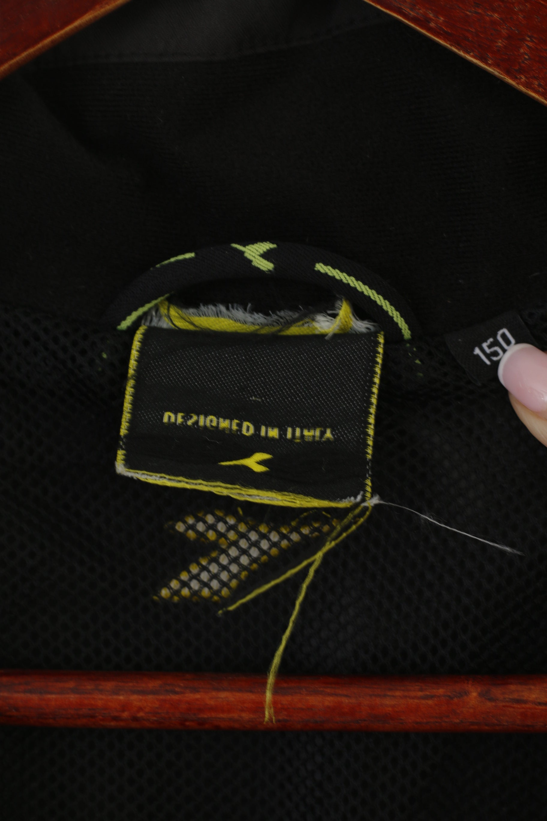 Veste Diadora Stal Kameratene Boys 150 Noir Col Zip Sportswear Haut Norvège