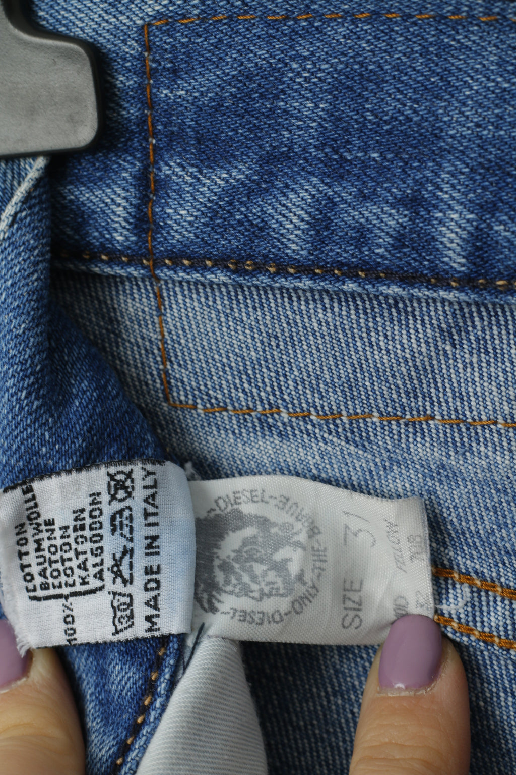 Diesel Pantalon Jeans 31 Bleu Coton Basic Droit Made in Italy Homme