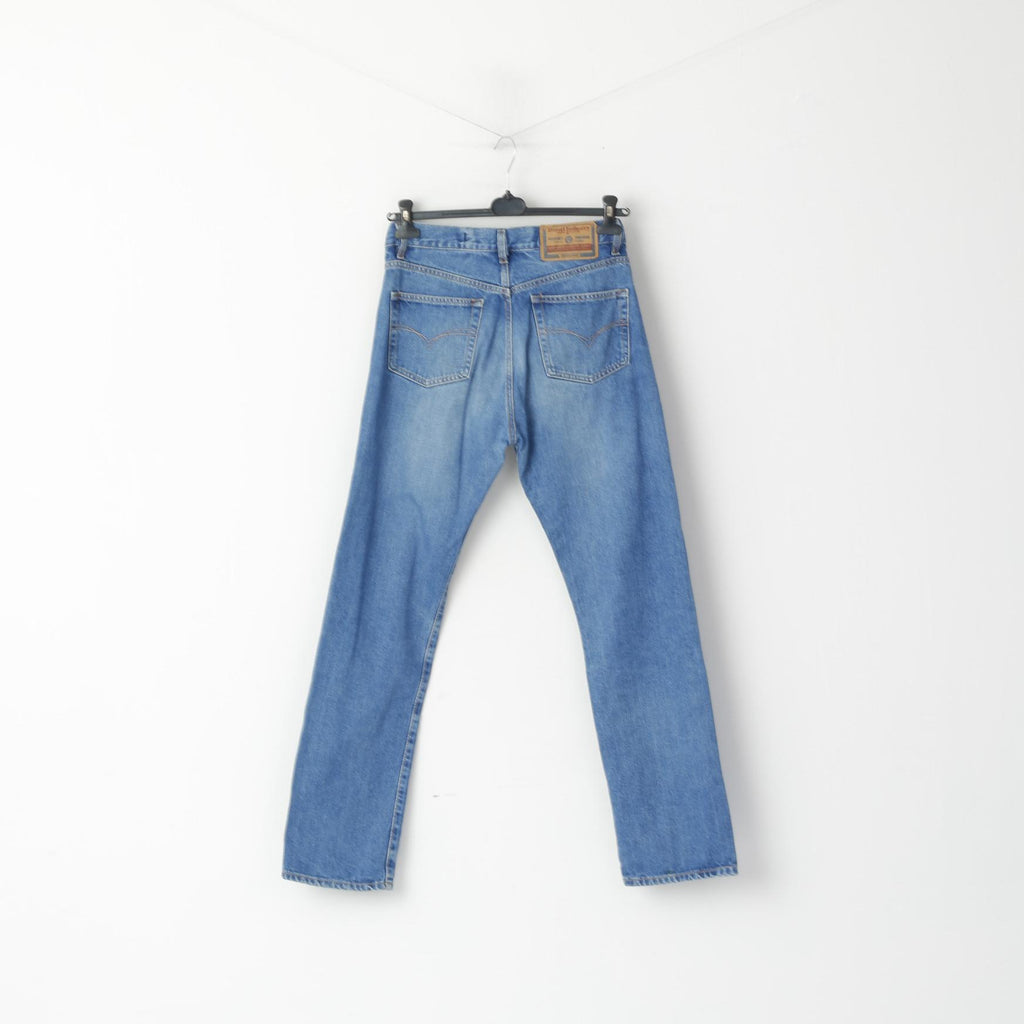 Diesel Pantalon Jeans 31 Bleu Coton Basic Droit Made in Italy Homme