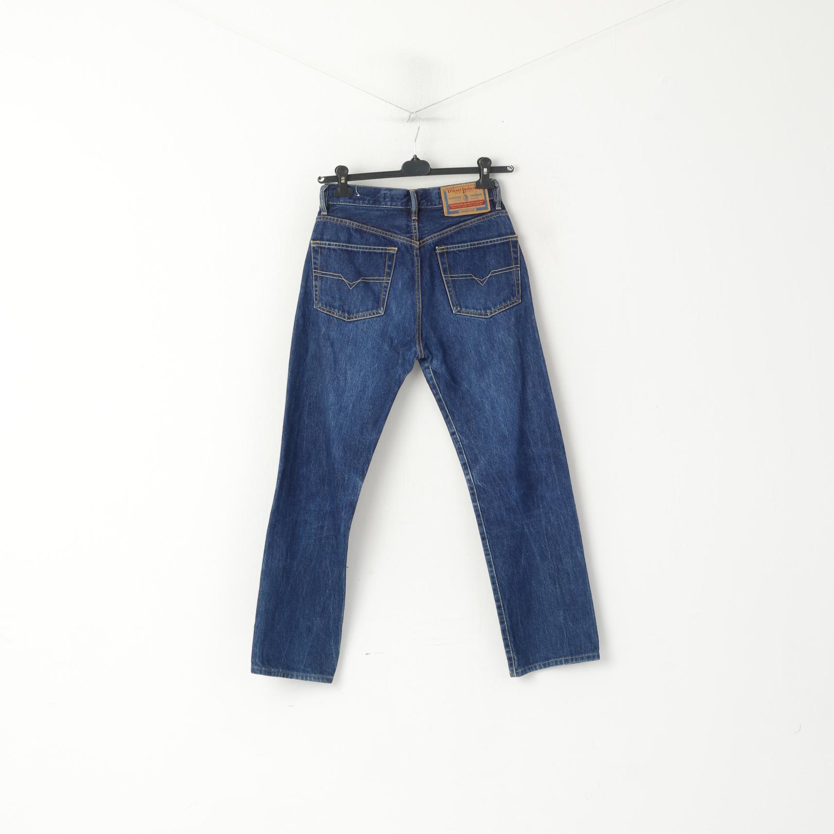 Diesel Industry Men 30 Jeans Trousers Navy Basic Denim Cotton made in Italy Pants