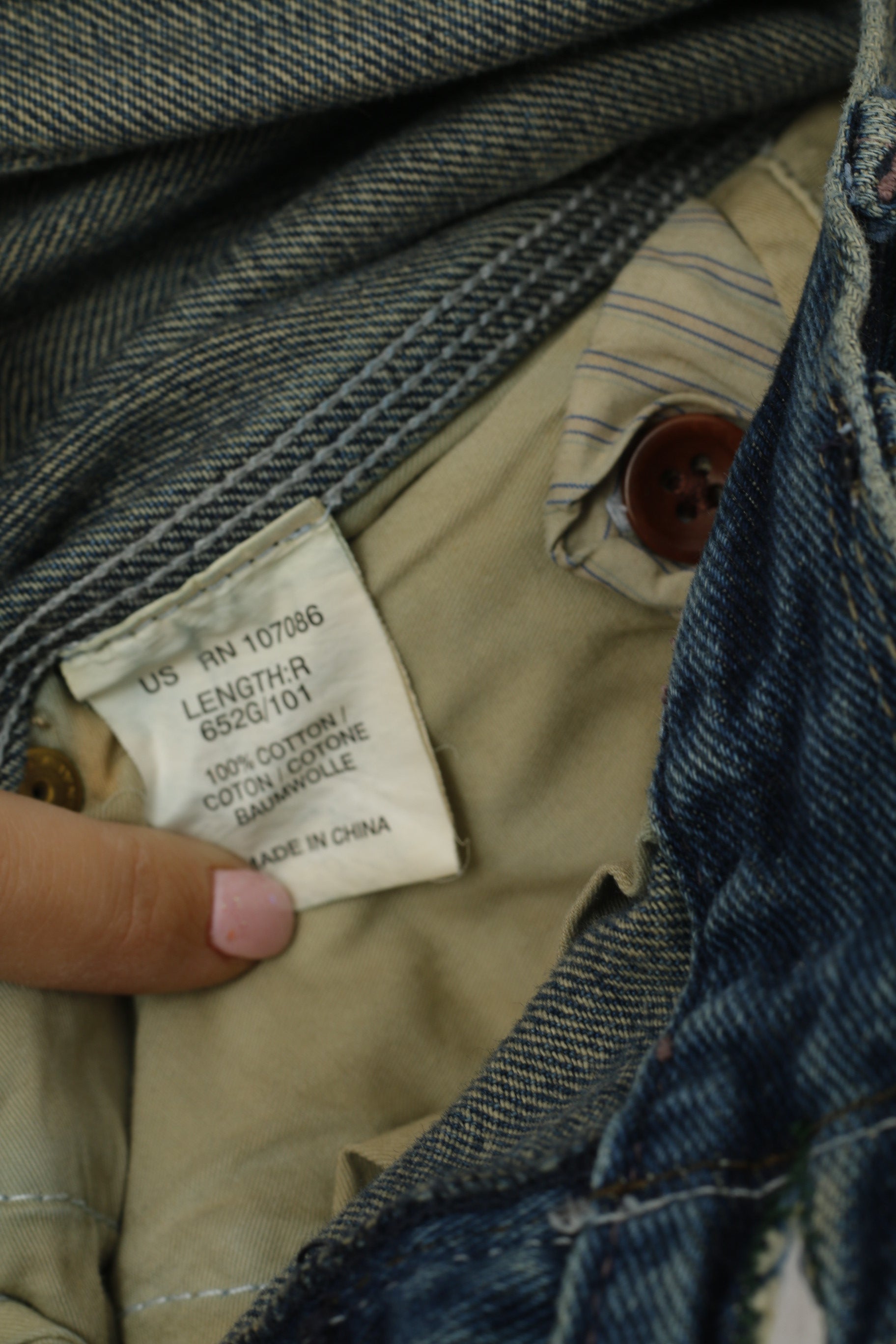 Paul Smith Jeans Homme 34 Pantalon Bleu Marine Denim Coton Jambe Droite Pantalon Classique