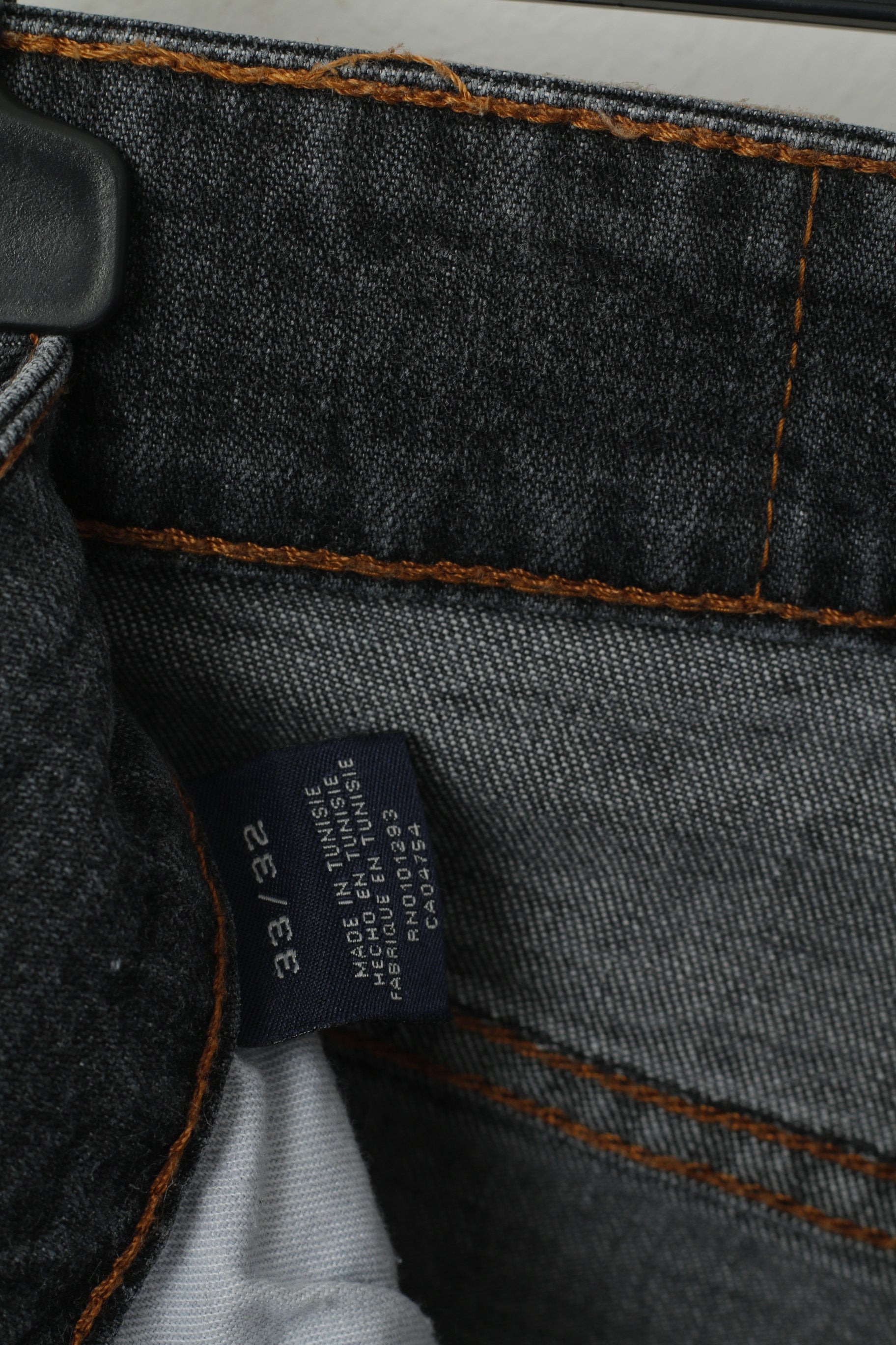 GANT Jeans Men 33 Jeans Trousers Gray Cotton Straight Classic Stretch Pants