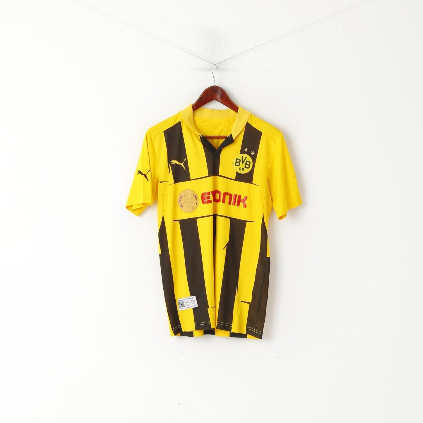 Puma Men S Shirt Yellow BVB Dortmund Borussia Football Jersey Crabman #10 Top