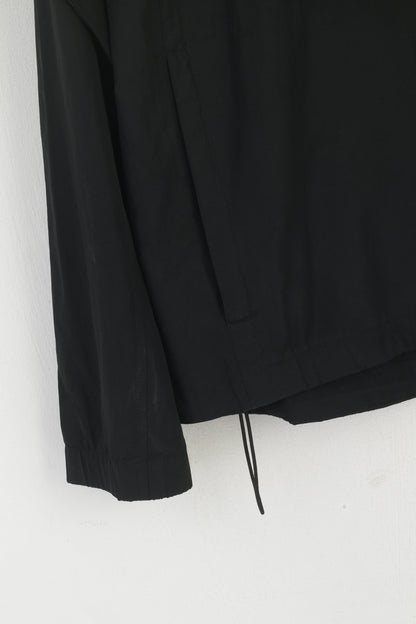 Pro Touch Men S Jacket Black Vintage Lightweight Reflective Full Zip Sportswear Top