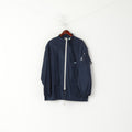 FK Rainmaster Hommes M Veste Marine Nylon Imperméable Fermeture Éclair Complète Vintage Top