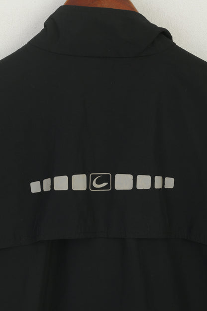Pro Touch Veste pour Homme Noir Vintage Léger Réfléchissant Full Zip Sportswear Top