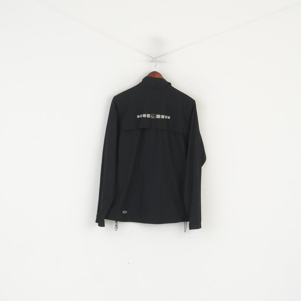 Pro Touch Men S Jacket Black Vintage Lightweight Reflective Full Zip Sportswear Top