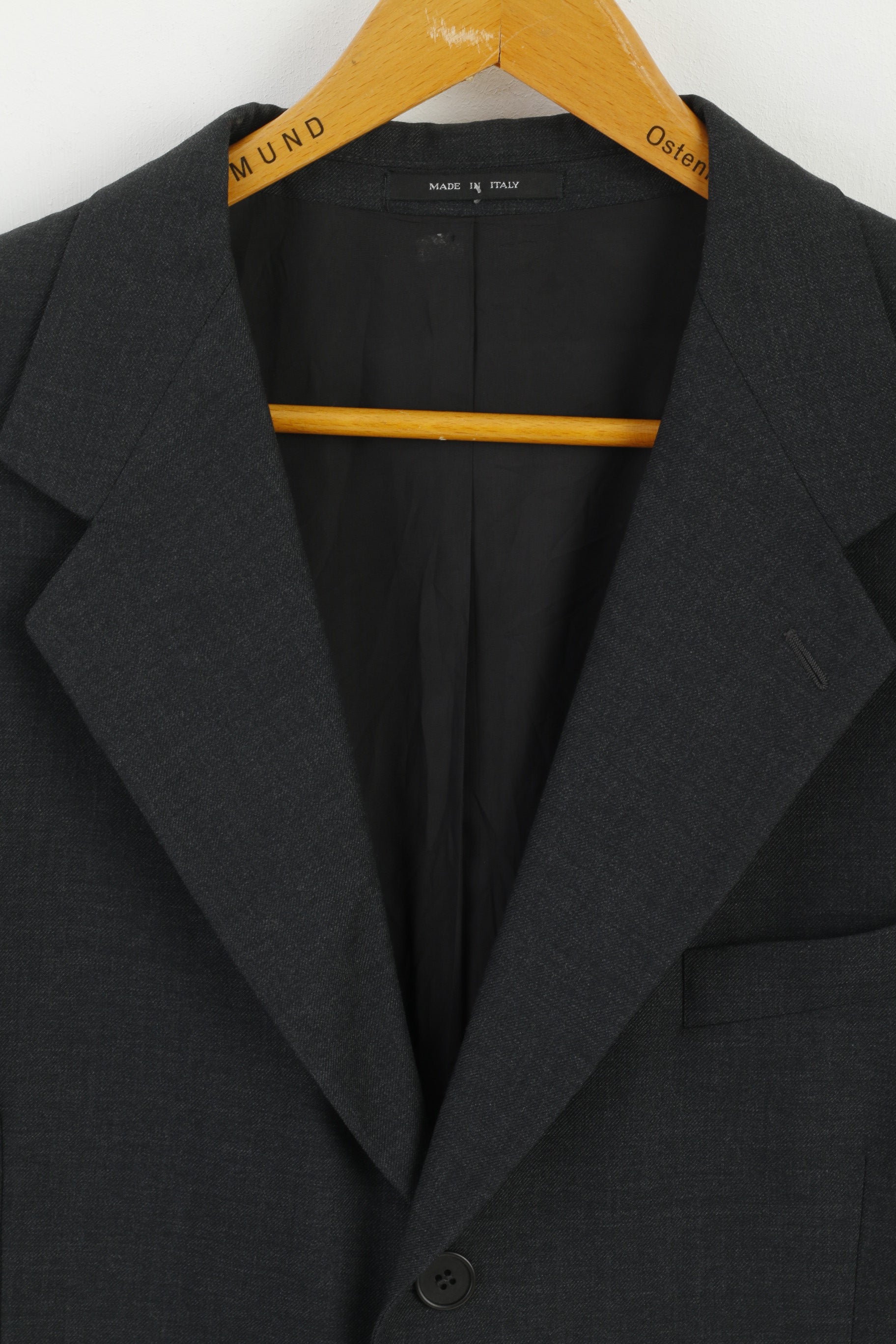 Emporio Armani Uomo 54 44 Blazer Antracite Giacca Vintage Monopetto Made in Italy