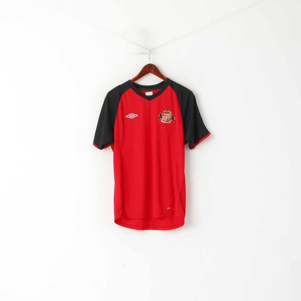 Maglia Umbro da uomo L rossa AFC Sunderland Football Club Sportswear Jersey Top