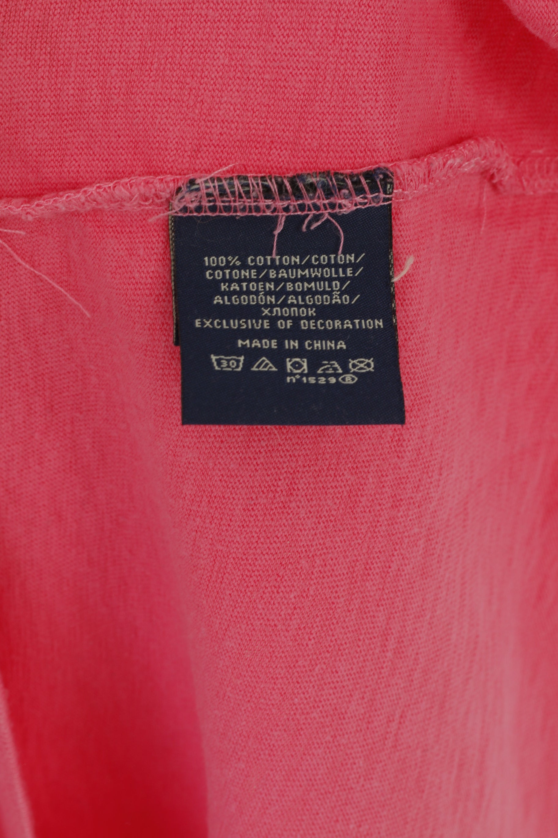 Polo Jeans Company Ralph Lauren Men XL Polo Shirt Pink Cotton Retro Classic Top