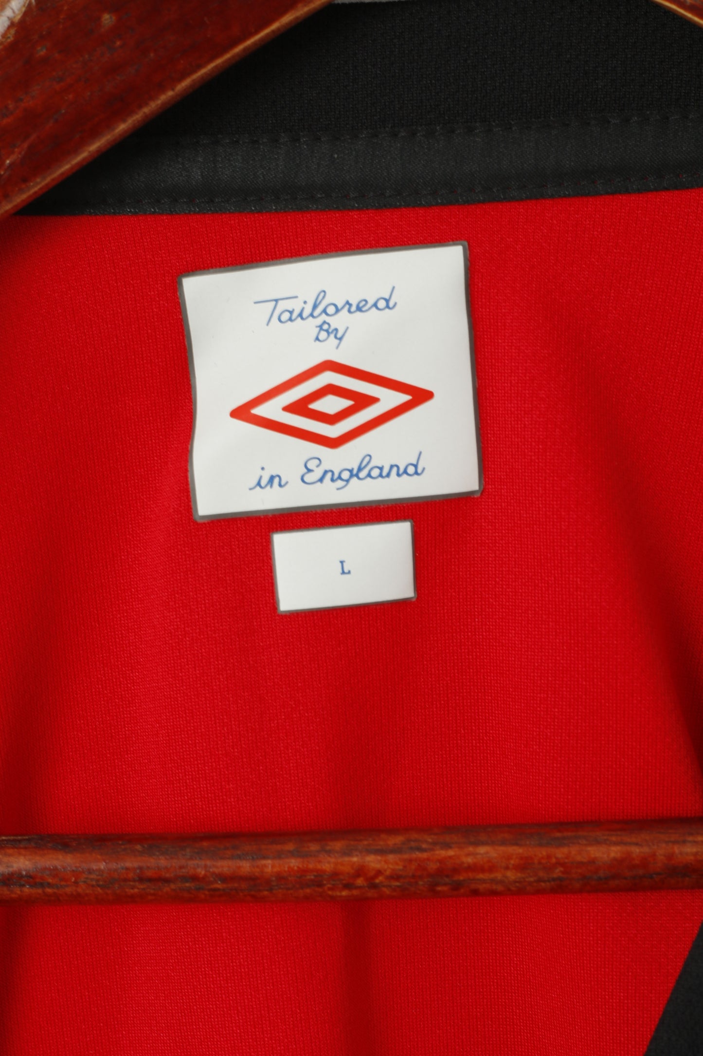Umbro Men L Shirt Red A.F.C. Sunderland Football Club Sportswear Jersey Top