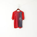 Nike Homme L Chemise Rouge Football Activewear 90 Vintage Sport Training Jersey Top