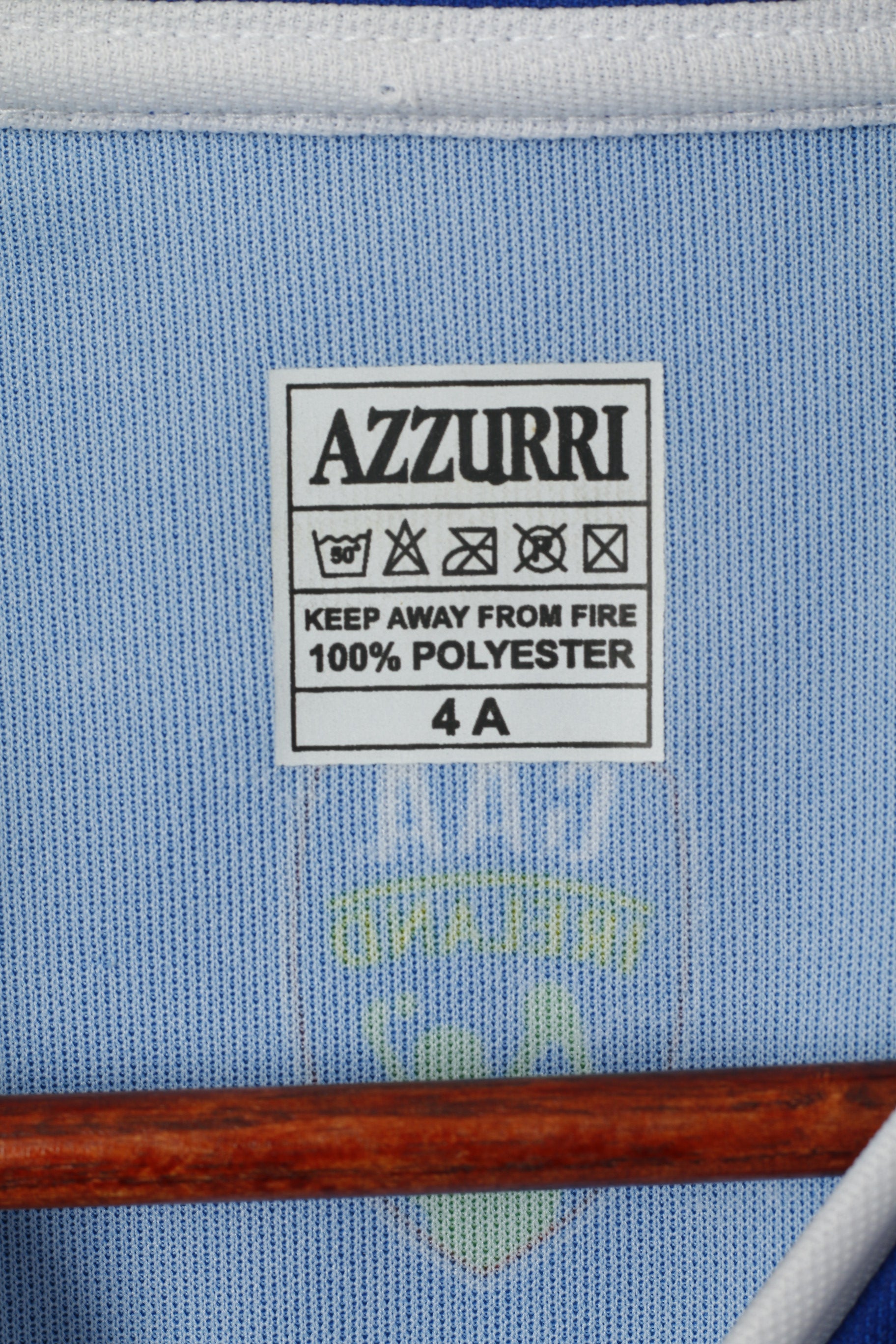 AZZURRI Homme 4 S Polo Bleu GAA IRLANDE Football Gaélique Chemise Vintage