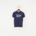 Hackett London Chemise pour Jeunes 13/14 Ans Haut Classique à Col Rond en Coton Bleu Surf