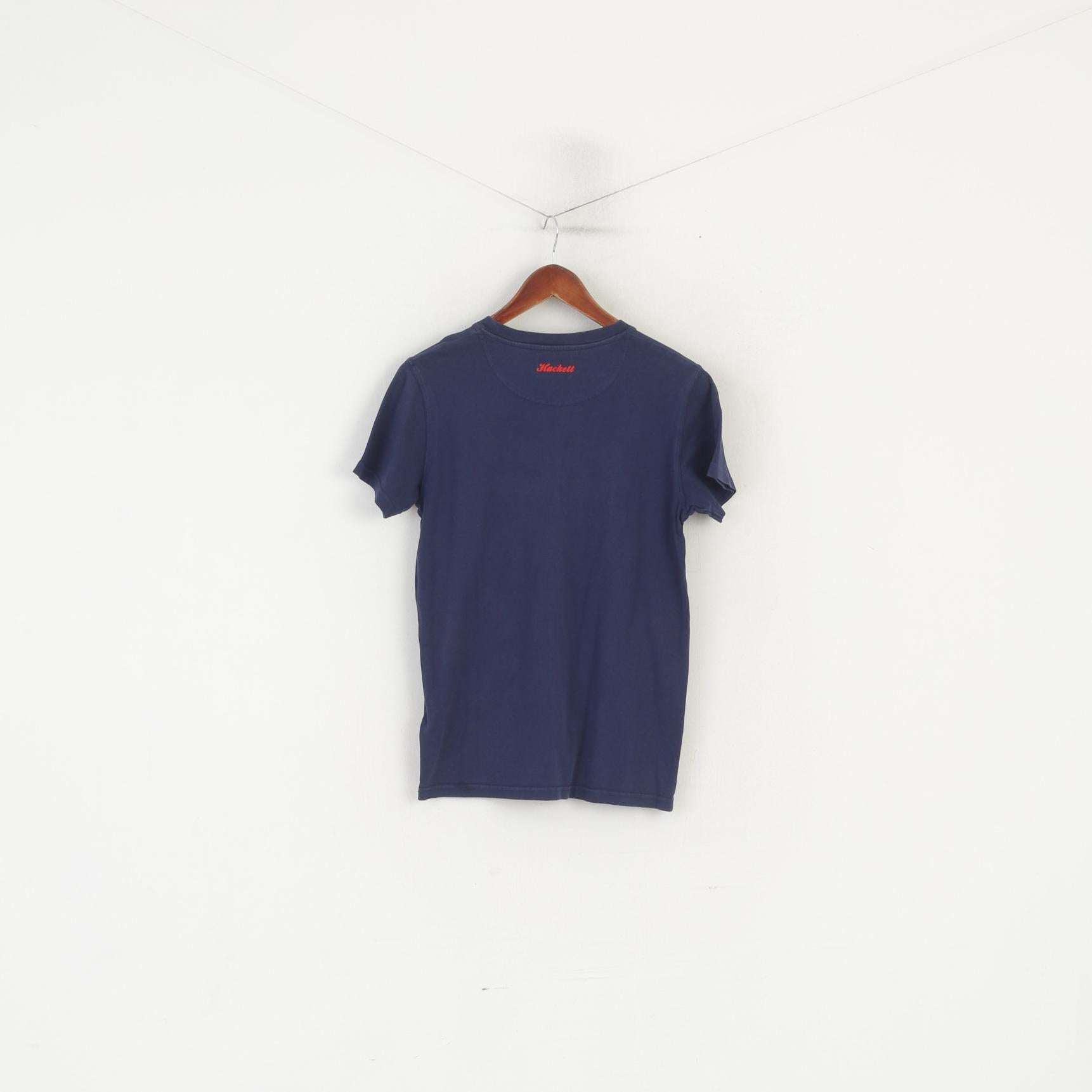 Hackett London Youth 13/14 Age Shirt Blue Cotton Surf Crew Neck Classic Top