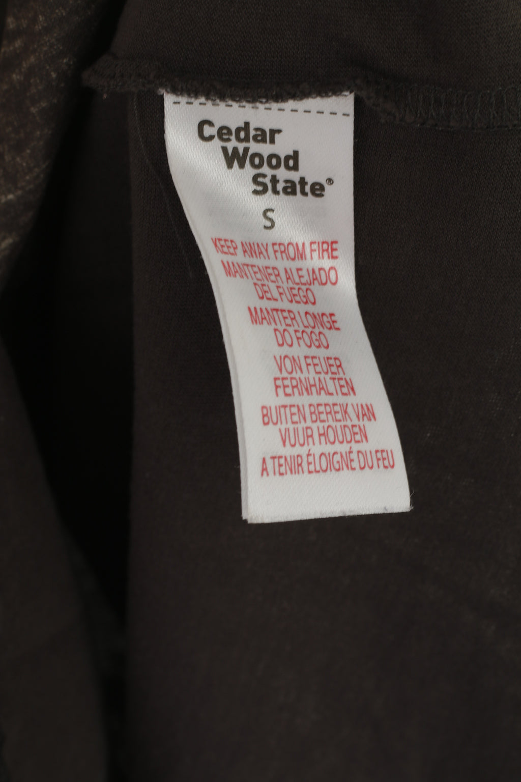 Cedar Wood State – chemise en coton gris foncé pour hommes, haut graphique Rio De Janeiro