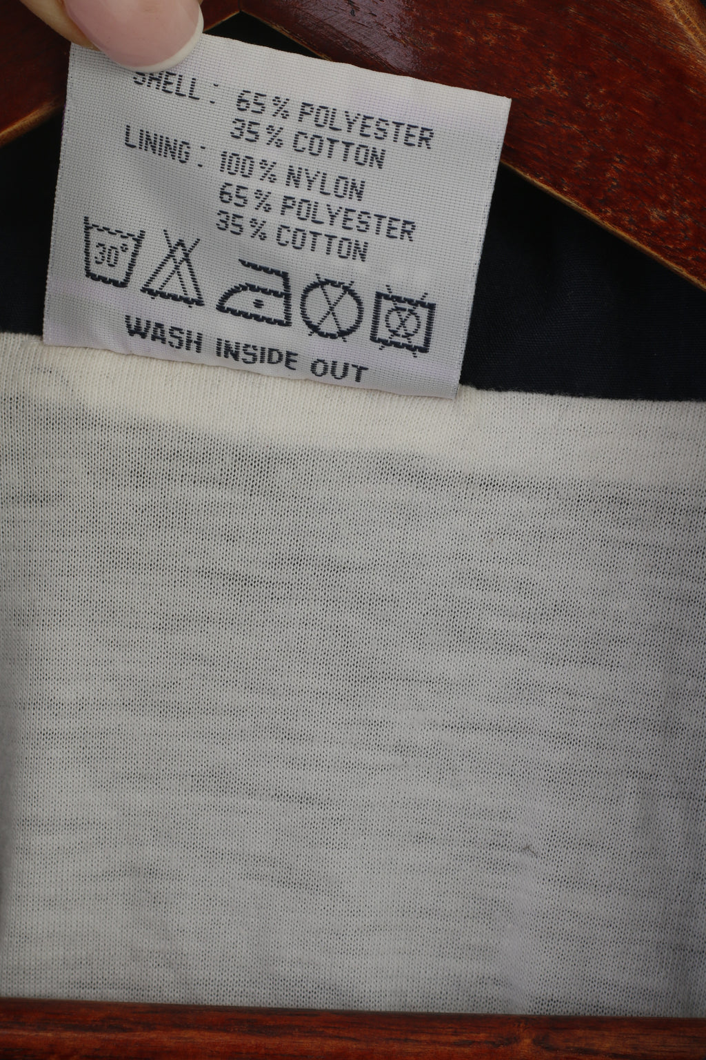 Hummel Hommes 8 XXL Bomber Veste Marine Vintage Années 90 Full Zipper Sportswear Top