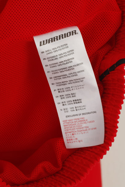 Warrior Men M Jacket Rouge Léger Fermeture Éclair Complète Sportswear Armé et Unstoppable Top